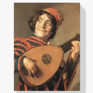 Acheter Direct Schilderen op nummer – Hansworst die luit speelt - 70x70cm