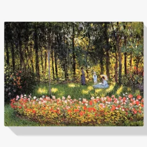 Achat Immédiat Schilderen op nummer – De kunstenaarsfamilie in de tuin - 40x40cm