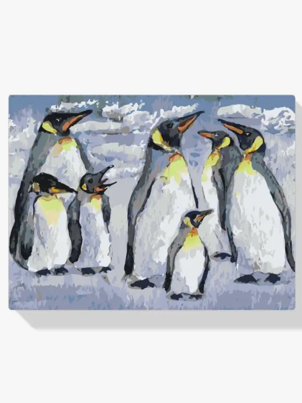Vente Directe Schilderen op nummer – Pinguïns - 80x90cm