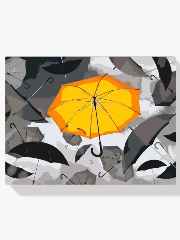 Achat Immédiat Schilderen op nummer – Paraplu’s - 60x70cm