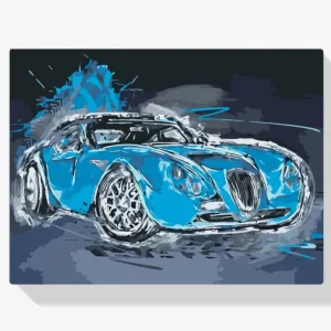 Achat Immédiat Schilderen op nummer – Wiesmann GT MF4 - 40x60cm