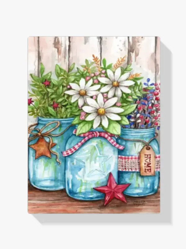 Vente Flash Schilderen op nummer – Potten met bloemen en sterren - 50x70cm
