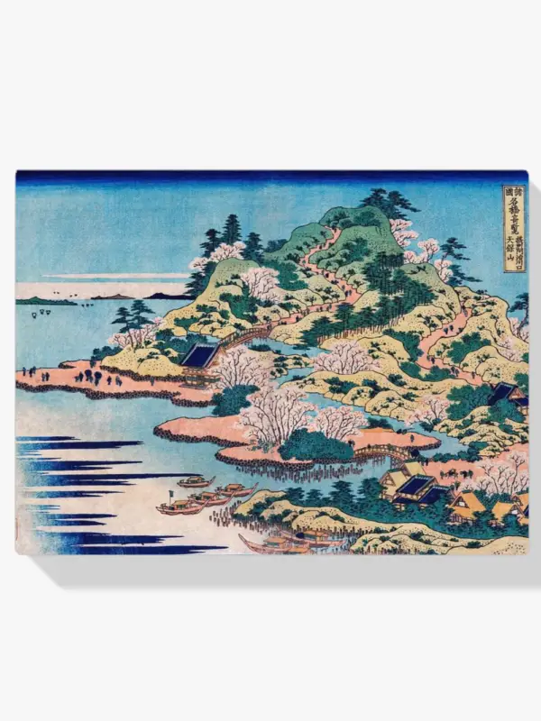 Achat Immédiat Schilderen op nummer – Sesshu Ajigawaguchi Tenposan - 30x40cm