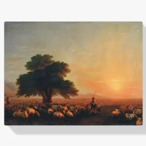 Achat Immédiat Schilderen op nummer – Een kudde schapen - 70x80cm