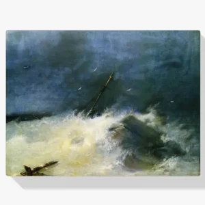 Vente Directe Schilderen op nummer – Storm op zee - 50x50cm