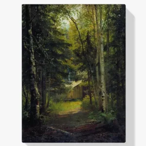 Vente Flash Schilderen op nummer – Een hut in het bos - 110x110cm