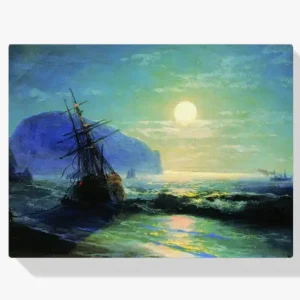 Achat Immédiat Schilderen op nummer – Het scheepswrak voor de kust van Gurzuf - 110x110cm