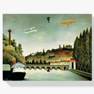 Vente Flash Schilderen op nummer – Uitzicht op de brug bij Sevres en de heuvels bij Clamart St Cloud en Bellevue - 60x60cm