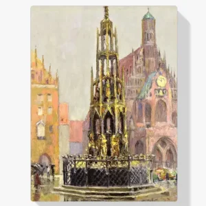 Vente Directe Schilderen op nummer – Marktplein, Neurenberg - 90x90cm