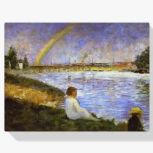 Vente Flash Schilderen op nummer – Regenboog (Studie voor baders in Asnieres) - 40x50cm