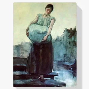 Acheter Direct Schilderen op nummer – De wasvrouw - 90x90cm