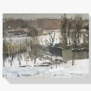 Vente Directe Schilderen op nummer – Uitzicht op het Oosterpark in Amsterdam in de sneeuw - 100x100cm