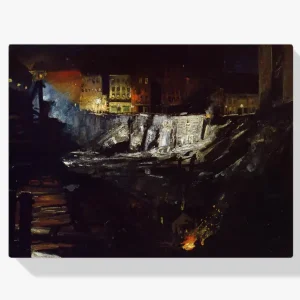 Vente Flash Schilderen op nummer – Opgraving bij nacht - 40x60cm