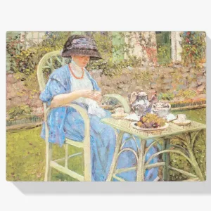 Achat Immédiat Schilderen op nummer – ​Ontbijt in de tuin - 60x60cm