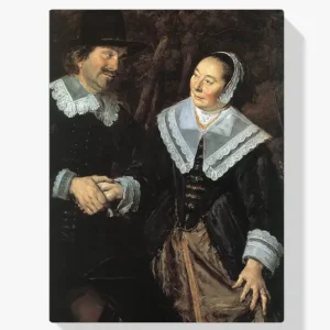 Achat Immédiat Schilderen op nummer – Familiegroep in een landschap (Detail) - 100x100cm