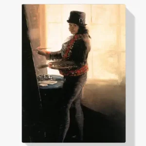 Vente Directe Schilderen op nummer – Zelfportret in de werkplaats - 60x70cm