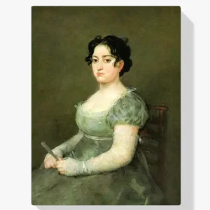 Achat Immédiat Schilderen op nummer – De vrouw met een waaier - 70x70cm