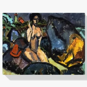 Acheter Direct Schilderen op nummer – Baderende tussen stenen - 60x80cm