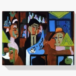 Acheter Direct Schilderen op nummer – Davos Café - 70x70cm