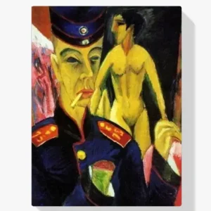 Vente Flash Schilderen op nummer – Zelfportret als soldaat - 70x70cm