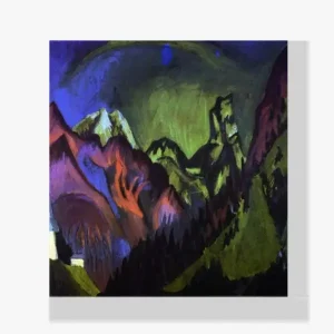 Vente Directe Schilderen op nummer – Tinzenhorn Zugenklamm bij Monstein - 90x90cm