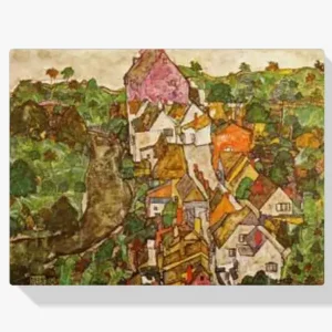 Vente Flash Schilderen op nummer – Landschap bij Krumau - 40x60cm