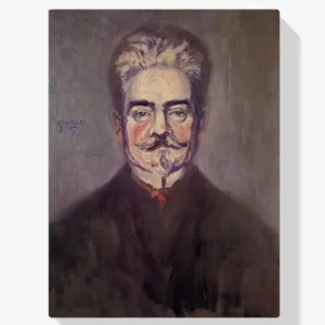 Achat Immédiat Schilderen op nummer – Portret van Leopold Czihaczek - 60x60cm