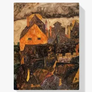 Acheter Direct Schilderen op nummer – De Oude Stad I (ook bekend als Dode Stad V) - 30x40cm