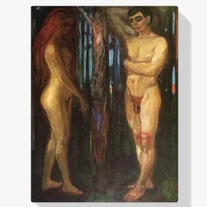 Achat Immédiat Schilderen op nummer – Adam en Eva - 100x100cm