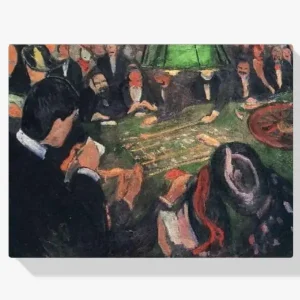 Achat Immédiat Schilderen op nummer – Bij de roulette - 90x90cm