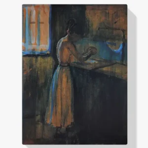 Achat Immédiat Schilderen op nummer – Meisje wast zichzelf - 40x60cm