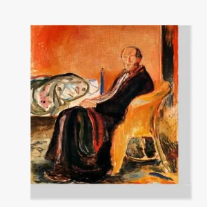 Vente Flash Schilderen op nummer – Zelfportret na de Spaanse griep - 90x90cm