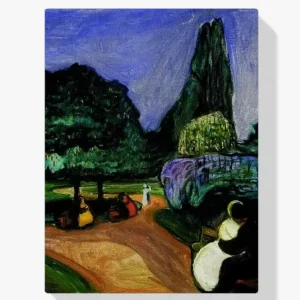 Achat Immédiat Schilderen op nummer – Zomernacht in Studenterlunden - 110x110cm