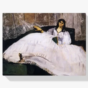 Achat Immédiat Schilderen op nummer – De liggende meesteres van Baudelaire - 50x70cm