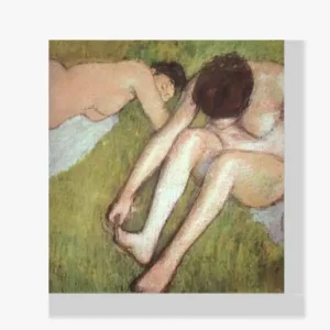 Achat Immédiat Schilderen op nummer – Badgasten op het gras - 50x50cm