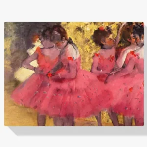 Acheter Direct Schilderen op nummer – Dansers in roze tussen de scènes - 60x60cm