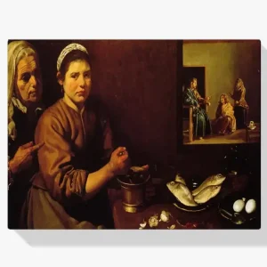 Vente Flash Schilderen op nummer – Christus in het huis van Martha en Maria - 40x60cm