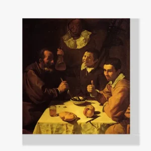Vente Flash Schilderen op nummer – Drie mannen aan tafel (ook bekend als Lunch) - 100x100cm