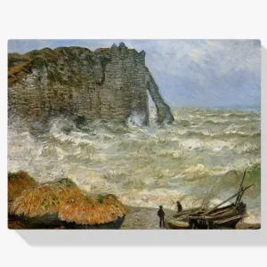 Achat Immédiat Schilderen op nummer – Etretat Ruwe Zee - 70x80cm