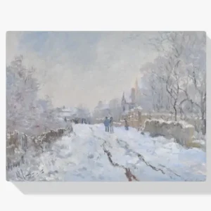 Achat Immédiat Schilderen op nummer – Sneeuw Scène bij Argen - 80x90cm