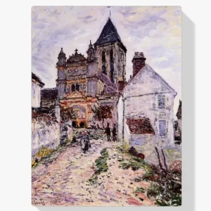 Vente Flash Schilderen op nummer – De kerk bij Vetheuil - 100x100cm