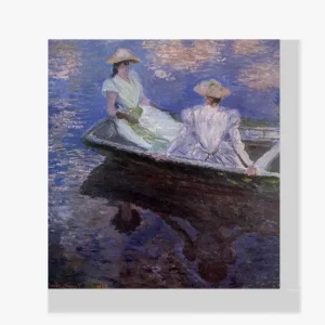 Acheter Direct Schilderen op nummer – Jonge Meisjes in een Roeiboot - 100x100cm