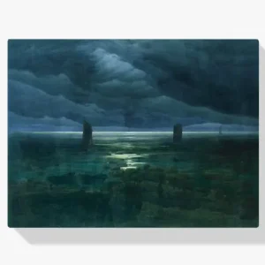 Achat Immédiat Schilderen op nummer – Kust bij maanlicht - 50x60cm