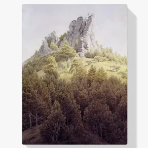 Achat Immédiat Schilderen op nummer – De Heldstein bij Rathen aan de Elbe - 60x60cm