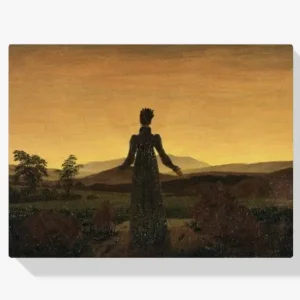 Vente Flash Schilderen op nummer – Vrouw voor de opkomende zon - 30x40cm