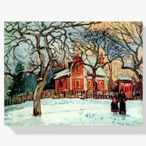 Vente Directe Schilderen op nummer – Kastanjebomen, Louveciennes, Winter - 70x80cm