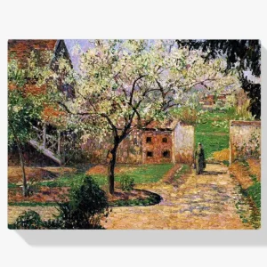 Vente Flash Schilderen op nummer – Bloeiende pruimenboom, Eragny - 70x80cm