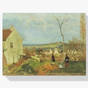 Achat Immédiat Schilderen op nummer – Louveciennes met Mont Valerien - 80x90cm