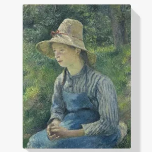 Achat Immédiat Schilderen op nummer – Boerenmeisje met strohoed - 50x50cm