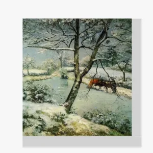 Vente Flash Schilderen op nummer – Winter in Montfoucault - 60x70cm
